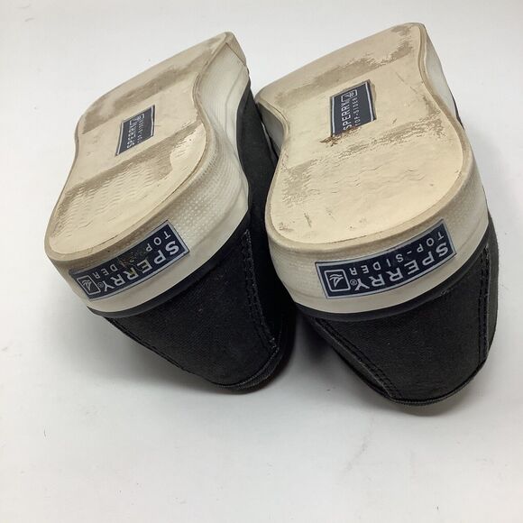 Sperry Top Sider Seacoast Canvas Slip On Shoes Sneakers Women Sz 7.5 Navy‎ Blue - Picture 12 of 16